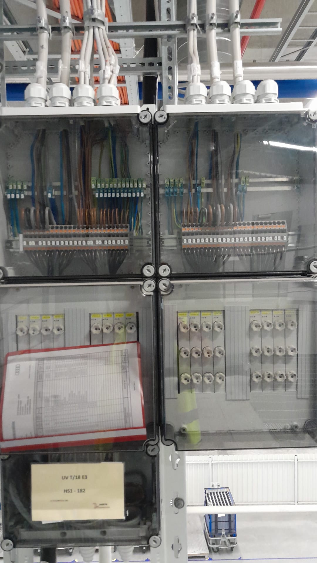 Podružný rozvádzač v priemyselnej hale – elektro služby Bratislava